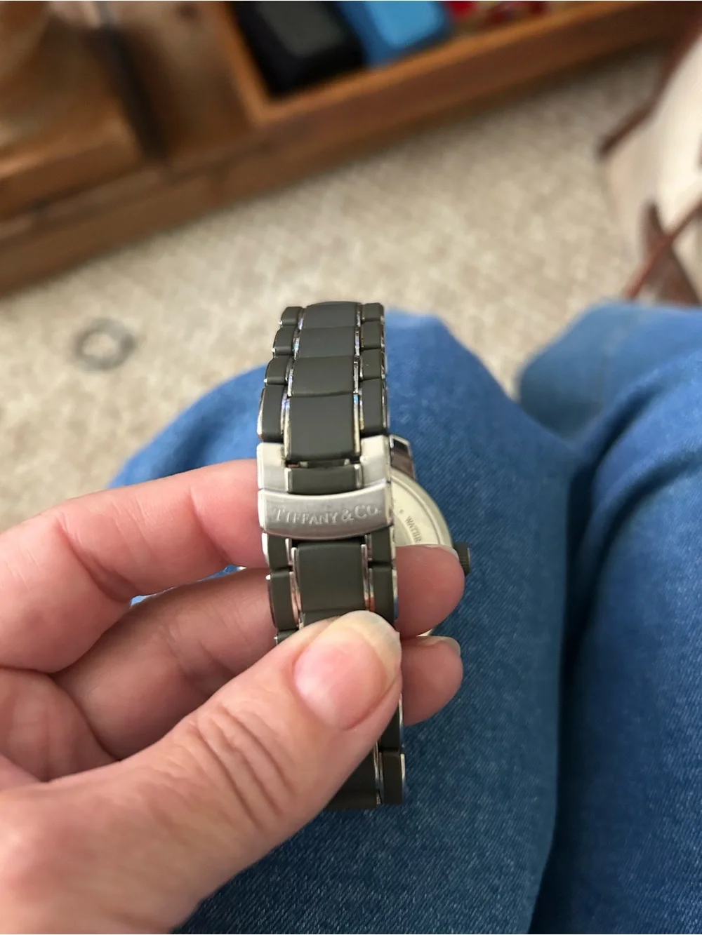 Tiffany & Co. Resonator T-57 Quartz watch Rubber and Stainless band